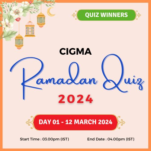 CIGMA Ramadan Quiz - Day 01 - Winners