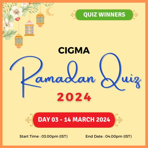 Day 03 Quiz Winners - CIGMA Ramadan Quiz 2024 - Ramadan 2024 - Ramadan Mubarak - Ramazan - Results - Winners