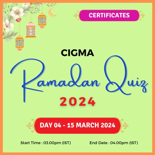 Day 04 Quiz Certificates 15 March 2024 - CIGMA Ramadan Quiz 2024 - Ramadan 2024 - Ramadan Mubarak - Ramazan - Questions-Results - Winners