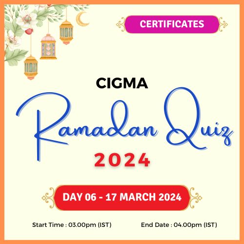 Day 06 Quiz Certificates 17 March 2024 - CIGMA Ramadan Quiz 2024 - Ramadan 2024 - Ramadan Mubarak - Ramazan - Questions-Results - Winners
