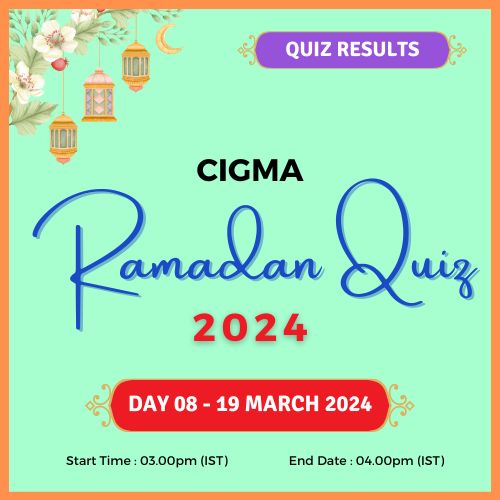 Day 08 Quiz Results 19 March 2024 - CIGMA Ramadan Quiz 2024 - Ramadan 2024 - Ramadan Mubarak - Ramazan - Results - Winners