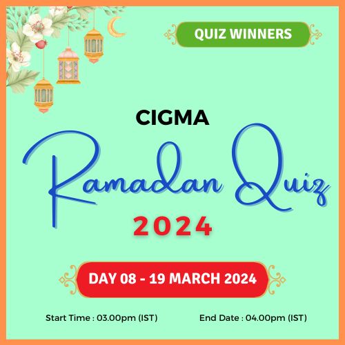 Day 08 Quiz Winners 19 March 2024 - CIGMA Ramadan Quiz 2024 - Ramadan 2024 - Ramadan Mubarak - Ramazan - Results - Winners