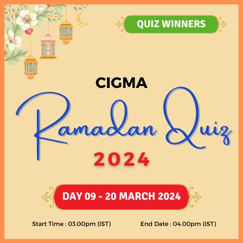 Day 09 Quiz Winners 20 March 2024 - CIGMA Ramadan Quiz 2024 - Ramadan 2024 - Ramadan Mubarak - Ramazan - Results - Winners