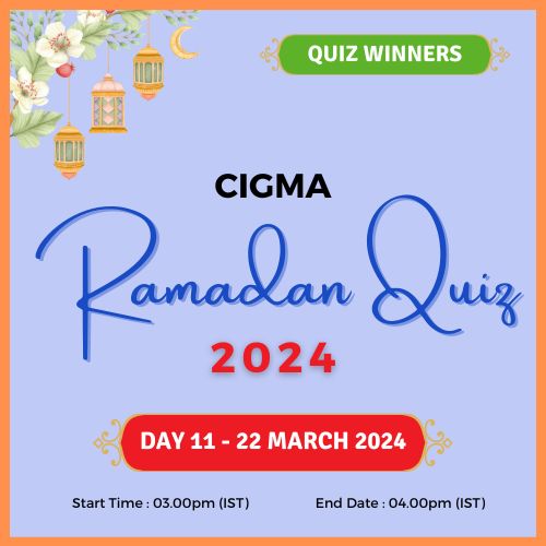 Day 11 Quiz Winners 22 March 2024 - CIGMA Ramadan Quiz 2024 - Ramadan 2024 - Ramadan Mubarak - Ramazan - Results - Winners