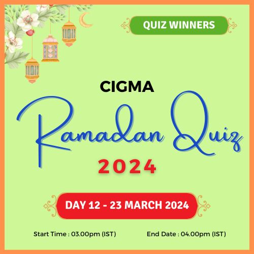 Day 12 Quiz Winners 23 March 2024 - CIGMA Ramadan Quiz 2024 - Ramadan 2024 - Ramadan Mubarak - Ramazan - Results - Winners