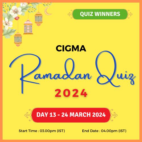 Day 13 Quiz Winners 24 March 2024 - CIGMA Ramadan Quiz 2024 - Ramadan 2024 - Ramadan Mubarak - Ramazan - Kareem - CIGMA Quiz - CIGMA Ramadan