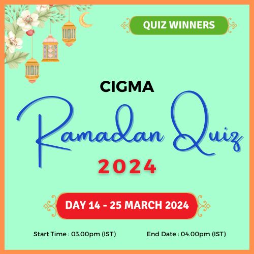 Day 14 Quiz Winners 25 March 2024 - CIGMA Ramadan Quiz 2024 - Ramadan 2024 - Ramadan Mubarak - Ramazan - Kareem - CIGMA Quiz - CIGMA Ramadan