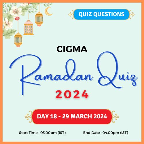 Day 18 Quiz Questions 29 March 2024- CIGMA Ramadan Quiz 2024 - Ramadan 2024 - Ramadan Mubarak - Ramazan - Results - Winners Eid ul Fitr Eid Al Fitr Ramzan Ramdan wishes