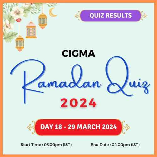 Day 18 Quiz Results 29 March 2024 - CIGMA Ramadan Quiz 2024 - Ramadan 2024 - Ramadan Mubarak - Ramazan - Kareem - CIGMA Quiz - CIGMA Ramadan