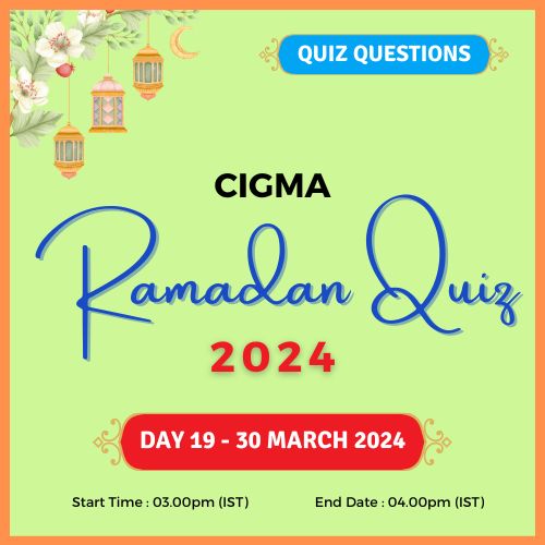 Day 19 Quiz Questions 30 March 2024- CIGMA Ramadan Quiz 2024 - Ramadan 2024 - Ramadan Mubarak - Ramazan - Results - Winners Eid ul Fitr Eid Al Fitr Ramzan Ramdan wishes