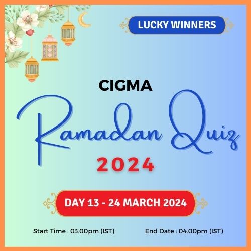 2nd Sunday Day 13 Lucky Winners 24 March 2024 - CIGMA Ramadan Quiz 2024 - Ramadan 2024 - Ramadan Mubarak - Ramazan - Results - Winners Lucky Winners list Sunday Funday Winners list 2