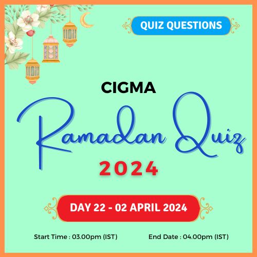 Day 22 Quiz Questions 02 April 2024- CIGMA Ramadan Quiz 2024 - Ramadan 2024 - Ramadan Mubarak - Ramazan - Results - Winners Eid ul Fitr Eid Al Fitr Ramzan Ramdan wishes