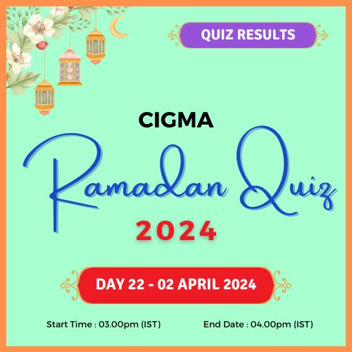 Day 22 Quiz Results 02 April 2024 - CIGMA Ramadan Quiz 2024 - Ramadan 2024 - Ramadan Mubarak - Ramazan - Kareem - CIGMA Quiz - CIGMA Ramadan