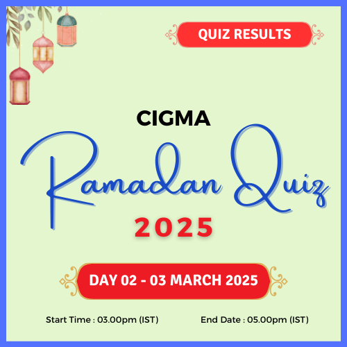 CIGMA Ramadan Quiz 2025 Quiz Results Day 02