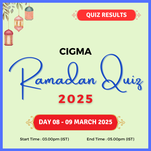 CIGMA Ramadan Quiz 2025 Day 08 Results