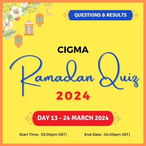 Day 13 Quiz Questions Quiz Results Quiz Winners 24 March 2024 - CIGMA Ramadan Quiz 2024 - Ramadan 2024 - Ramadan Mubarak - Ramazan - Kareem - CIGMA Quiz - CIGMA Ramadan