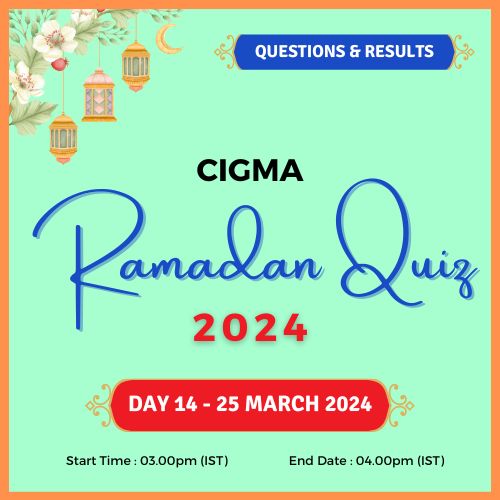 Day 14 Quiz Questions Quiz Results Quiz Winners 25 March 2024 - CIGMA Ramadan Quiz 2024 - Ramadan 2024 - Ramadan Mubarak - Ramazan - Kareem - CIGMA Quiz - CIGMA Ramadan