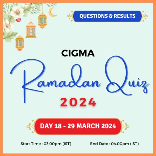 Day 18 29 March 2024 Quiz Questions Quiz Winners Quiz Results - CIGMA Ramadan Quiz 2024 Results Ramadan 2024 - Ramazan - Eid ul Fitr - Eid Al Fitr - Ramzan - Ramdan wishes