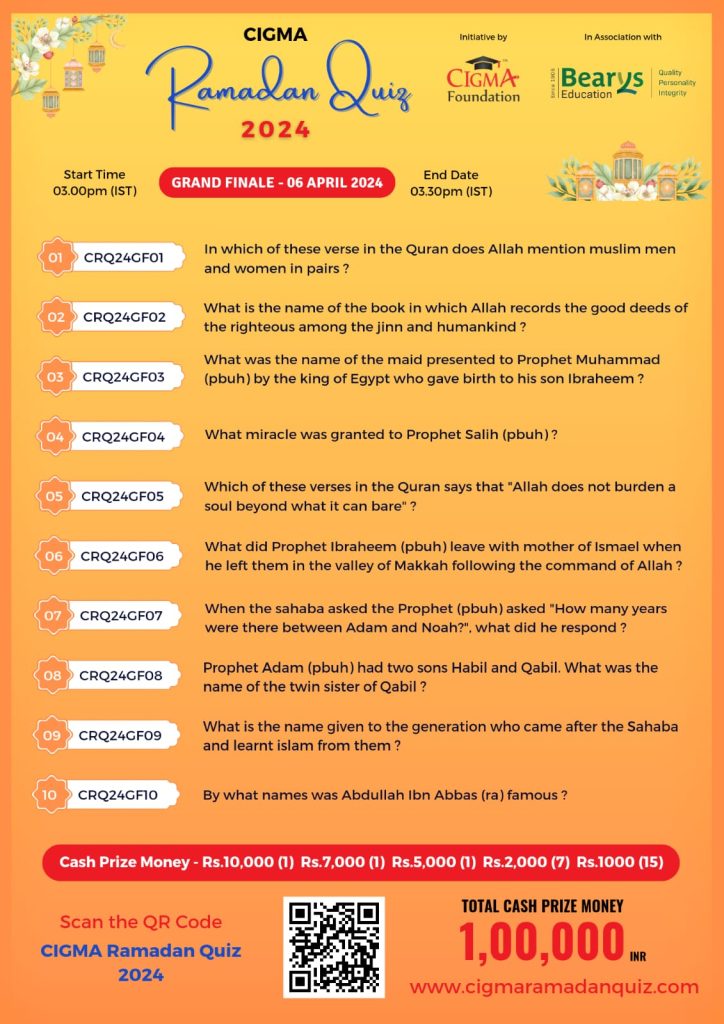 Day 26 Quiz Questions 06 April 2024 Image - 1- CIGMA Ramadan Quiz 2024 - Ramadan 2024 - Ramadan Mubarak - Ramazan - Results - Winners Eid ul Fitr Eid Al Fitr Ramzan Ramdan wishes