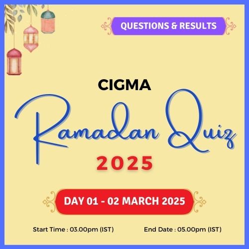 CIGMA Ramadan Quiz 2025 Day 01