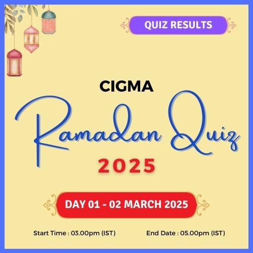 Day 01 Quiz Results 02 March 2025 - CIGMA Ramadan Quiz 2025