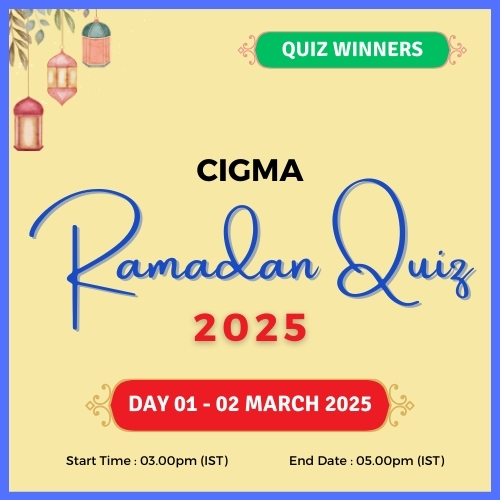 Day 01 Quiz Winners 02 March 2025 - CIGMA Ramadan Quiz 2025