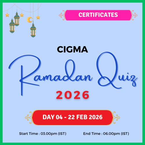 CIGMA Ramadan Quiz 2026 Day 04 Certificates