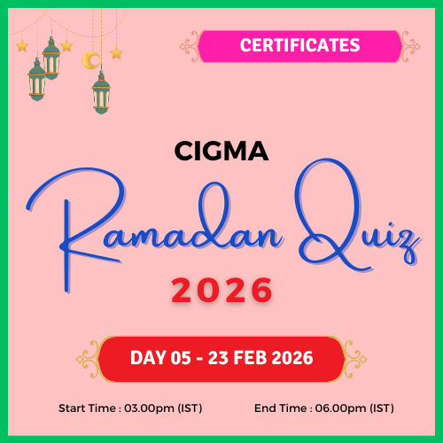 CIGMA Ramadan Quiz 2026 Day 05 Certificates