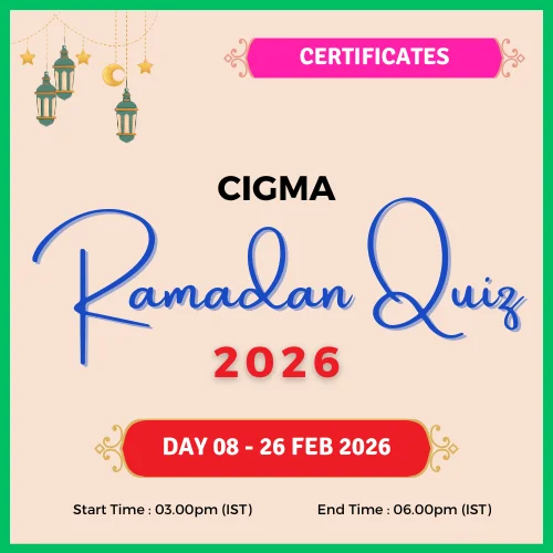 CIGMA Ramadan Quiz 2026 Day 08 Certificates