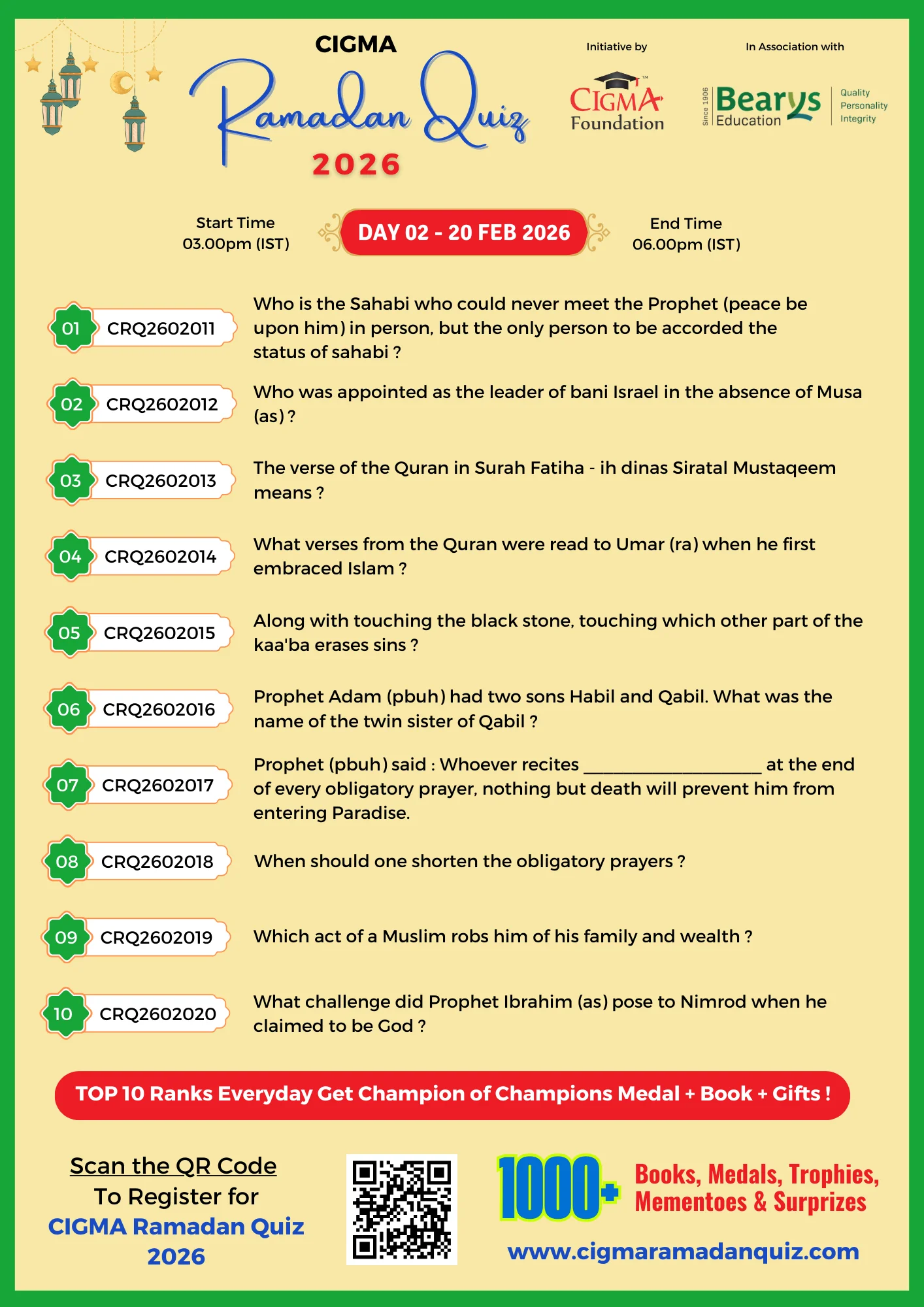 CRQ 2026 Daily QA Poster Day 02