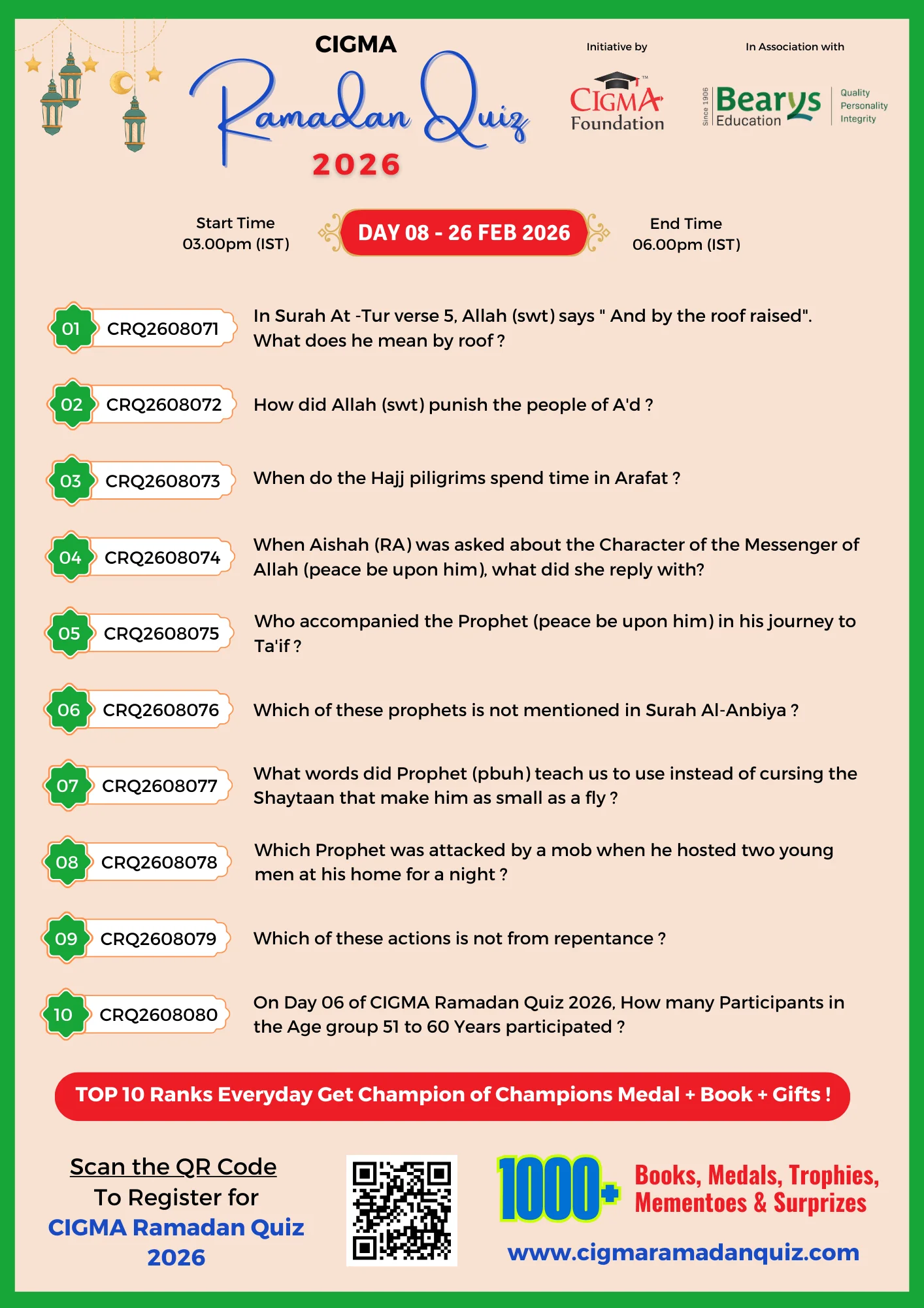 CRQ 2026 Daily QA Poster Day 08