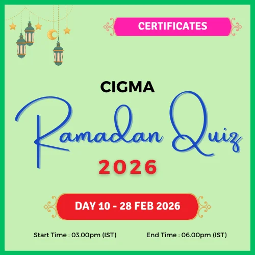 CIGMA Ramadan Quiz 2026 Day 10 Certificates