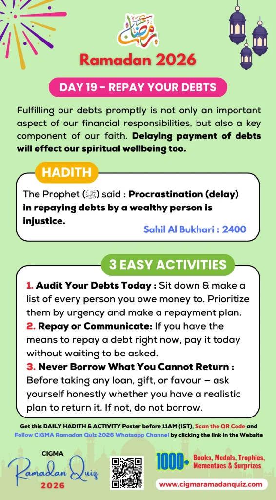 CRQ 2026 Daily Hadith Poster Day 19