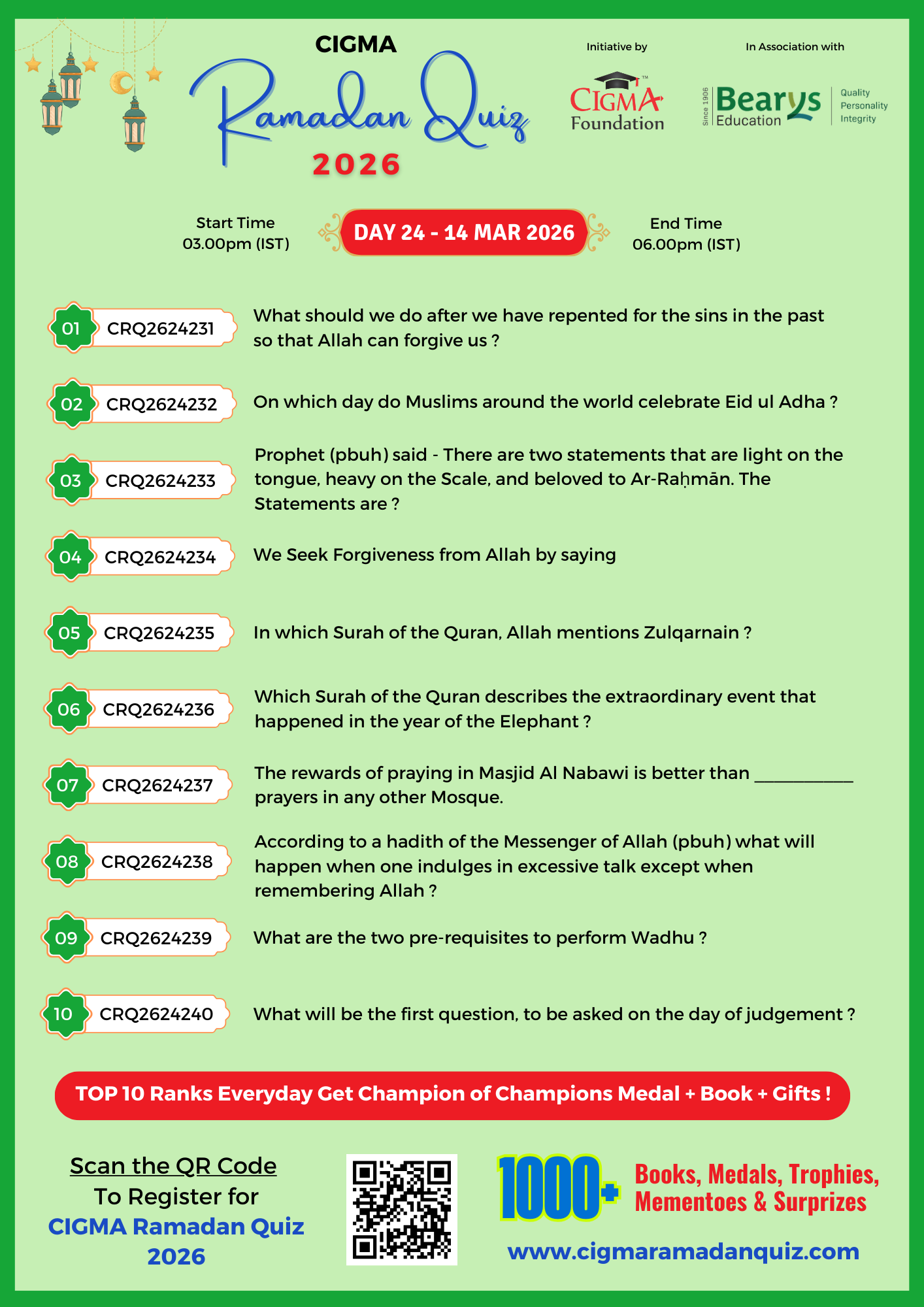 CRQ 2026 Daily QA Poster Day 24