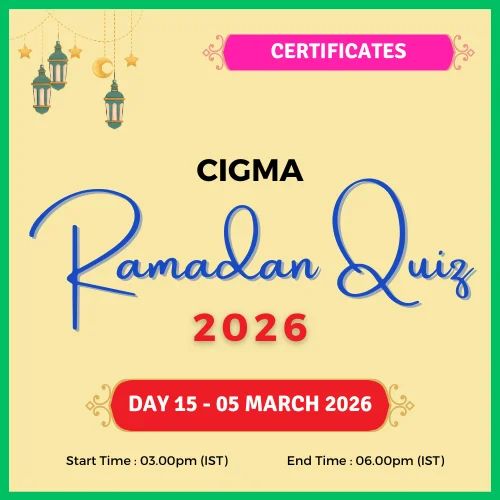 CIGMA Ramadan Quiz 2026 Day 15 Certificates