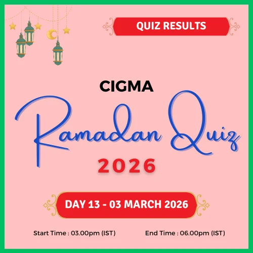 CIGMA Ramadan Quiz 2026 Day 13 Results
